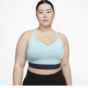 Plus Size Nike Women's Indy Light Support Blue Sports Bra